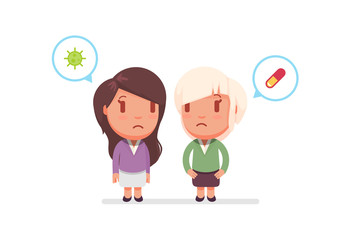 cute characters vector illustration