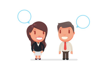 cute characters vector illustration