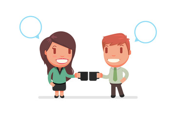 cute characters vector illustration