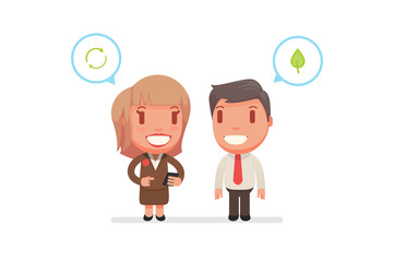 cute characters vector illustration