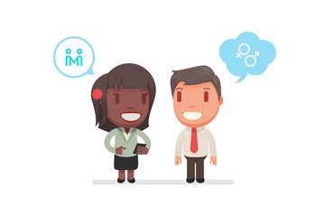 cute characters vector illustration