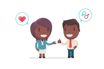 cute characters vector illustration