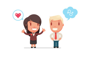 cute characters vector illustration