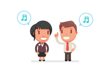 cute characters vector illustration