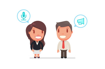 cute characters vector illustration