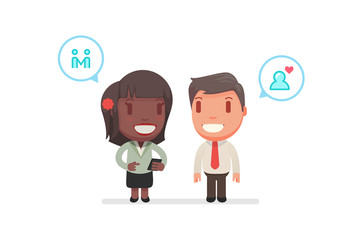 cute characters vector illustration