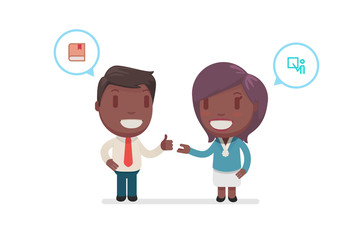 cute characters vector illustration