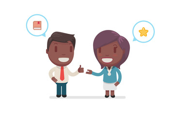 cute characters vector illustration