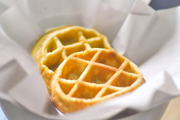 waffle or breakfast dish