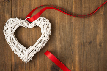 Valentine's Day Wicker Hearts greeting cards