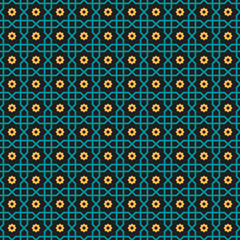 Arabic seamless pattern background abstract vector