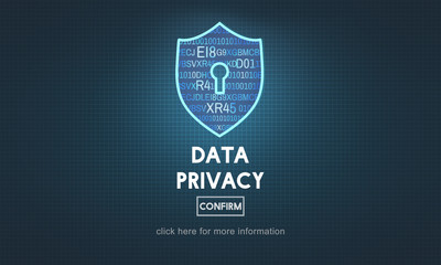 Data Privacy Online Security Protection Concept