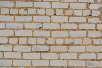 White brick wall texture or background