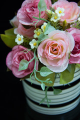   vase flower  decoration  beautiful  dark background