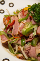Smoked duck salad mixed