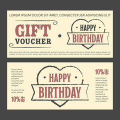 Gift voucher for birthday