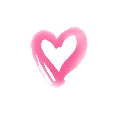 Blurr hand drawn heart symbol