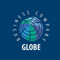 Earth logo template. Globe sign