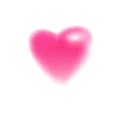 Blurr pink heart symbol