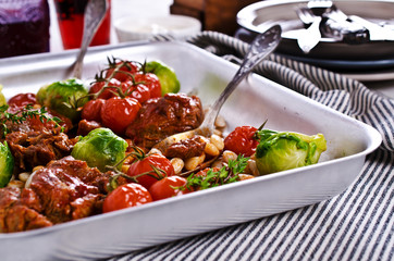 Meat stew with beans