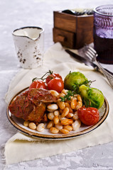 Meat stew with beans