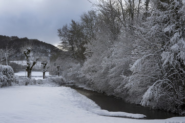 Séverac le château sous la neige