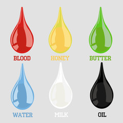 set of drops different