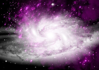 galaxy in a free space