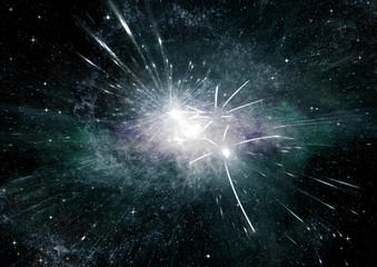 galaxy in a free space