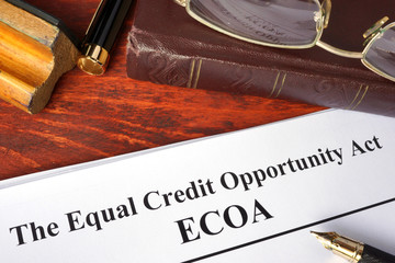 The Equal Credit Opportunity Act (ECOA) and a book.