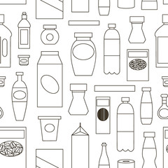 Big set of store products pattern