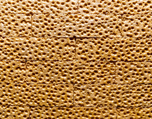 Crispbread. Texture.