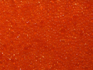 Red gelatin. Texture.