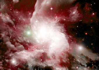 galaxy in a free space