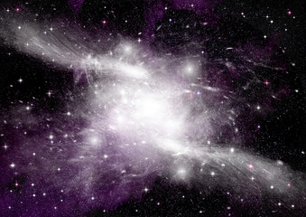 galaxy in a free space