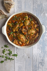Chicken and bean stew