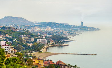 Mediterranean coast at Malaga, Spain