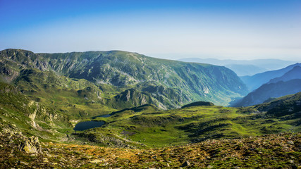 Obraz premium Beautiful Mountain Panorama View, Rila Mountain, Bulgaria