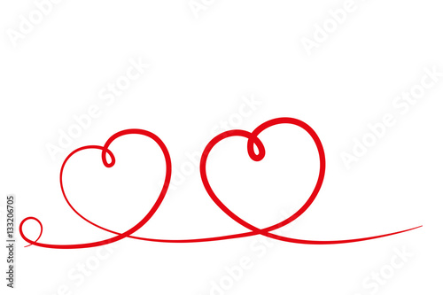 "zwei geschwungene Herzen" Stock image and royalty-free vector files on