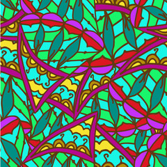 abstract drawing background of geometric patterns