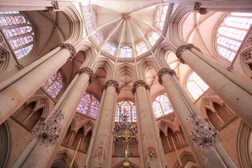 Fotobehang Monument Le Mans St-Julien Cathedral Choir Vaults