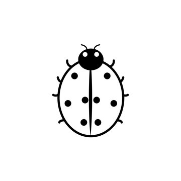 ladybug icon. illustration isolated sign symbol