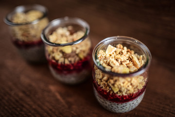 Super food - healthy chia seed pudding © dominikab