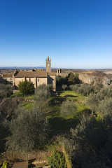 Fototapeta premium Ancient medieval village of Monteriggioni. Siena, Tuscany, Italy 