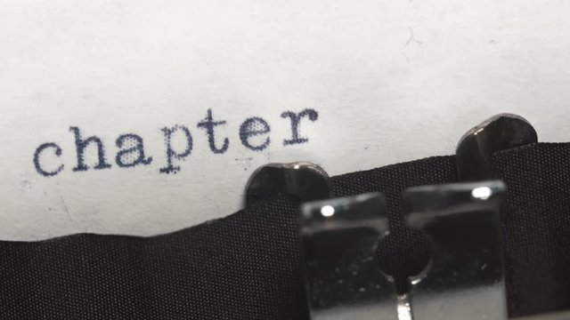 Chapter 1. Typed on an old vintage typewriter