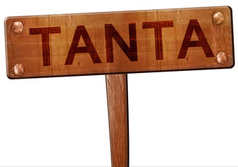 tanta road sign, 3D rendering