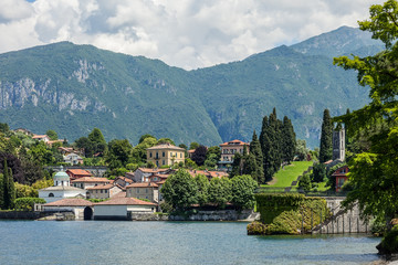 Fototapeta na wymiar Beautiful town Bellagio on Lake Como in Italy