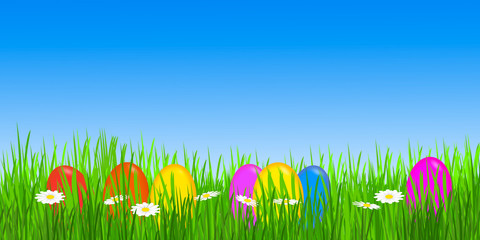 colorful easter eggs