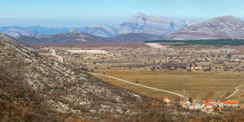 Mountain valley in Tuli region of Bosnia and Herzegovina, Republika Srpska