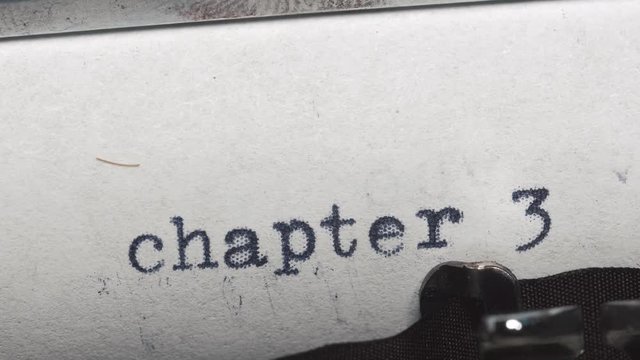 Chapter 3. Typed on an old vintage typewriter